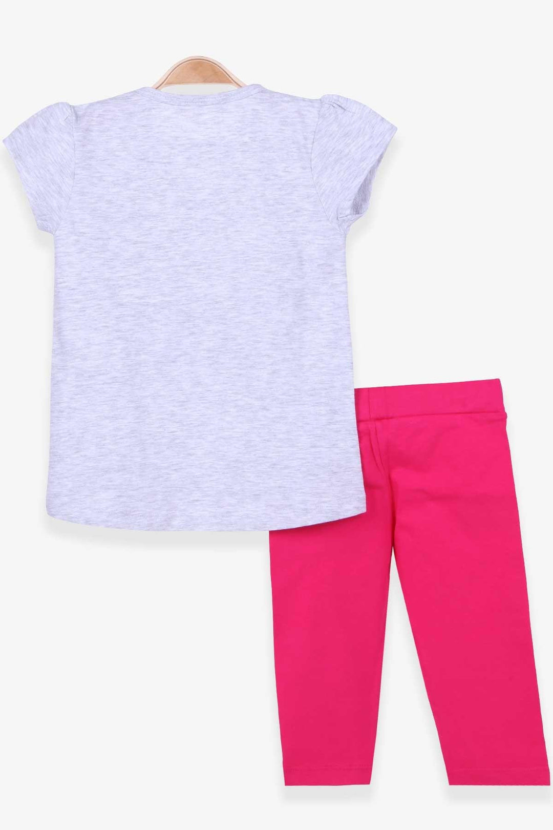 Breeze Girl Girl Leggings Set с распечатыванием единорога 1,5-5 лет, светло -серый Melange - Ciudad Valles