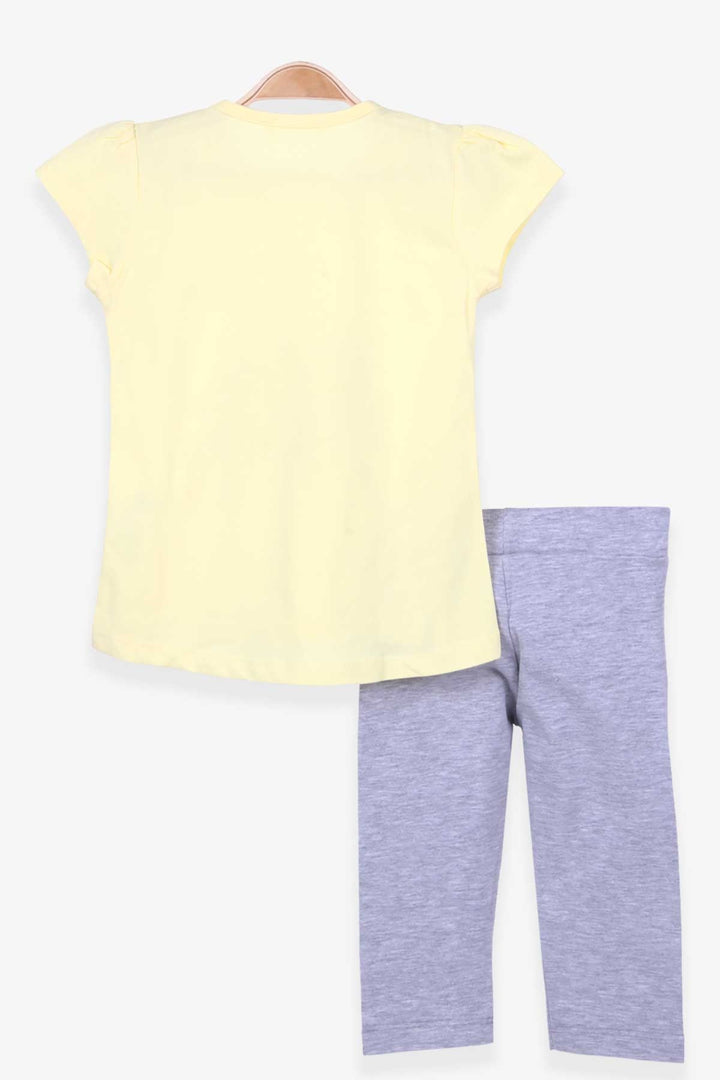 BRE Breeze Girl Child Capri Leggings Set with Unicorn Print 1.5-5 Years, Yellow - Oberhausen