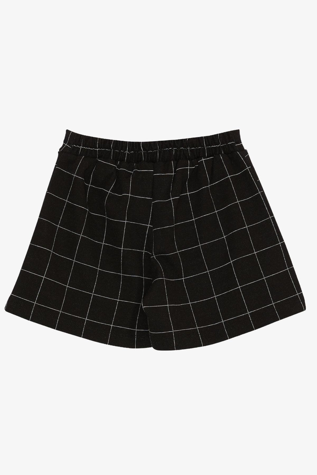 BRE Breeze Girl Child Square Patterned Shorts Skirt with Button Accessory, 62 Years, Black - Córdoba