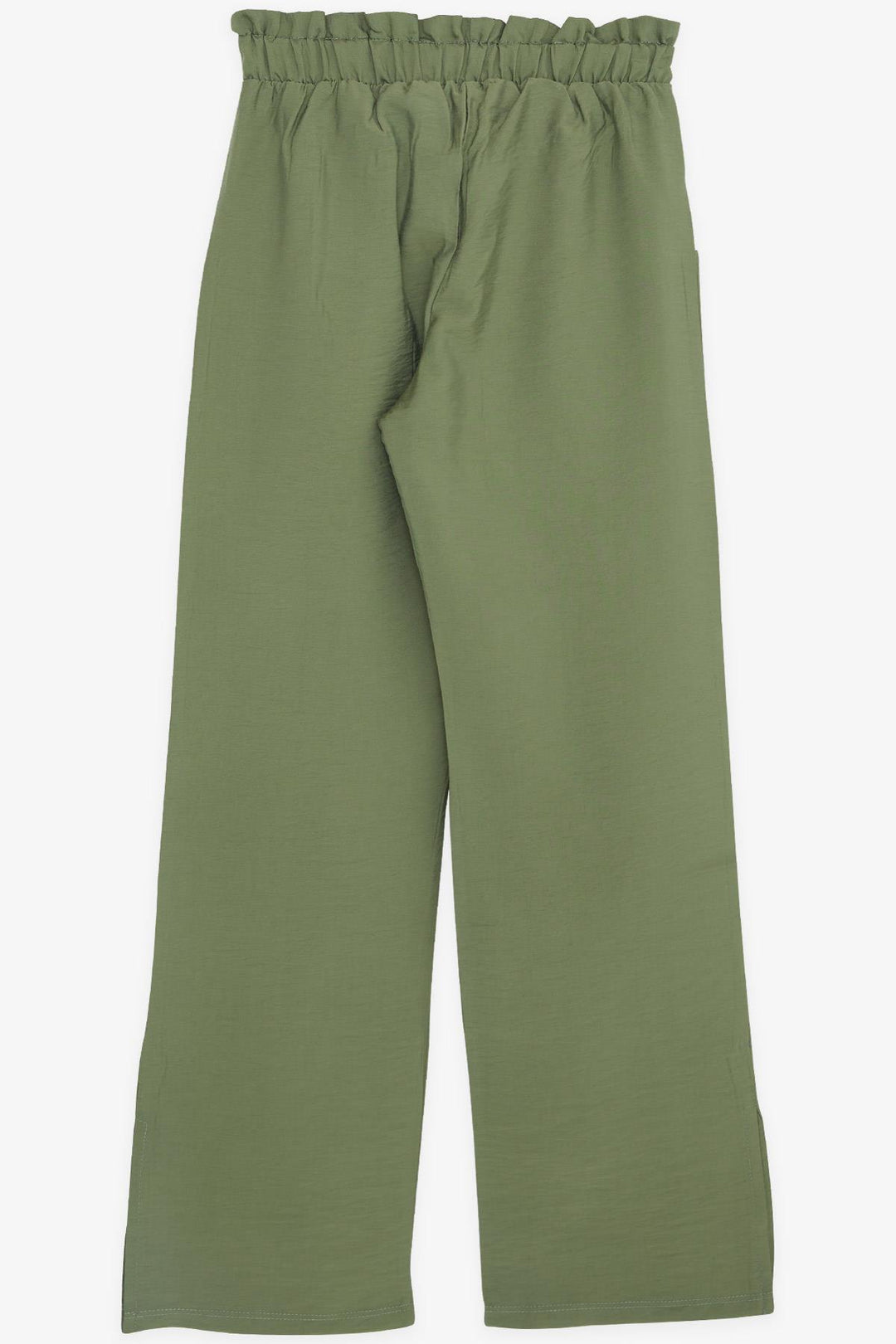 BRE Breeze Girl's Pants with Pockets and Slits at the Hem, 84 Years, Khaki Green - Las Delicias