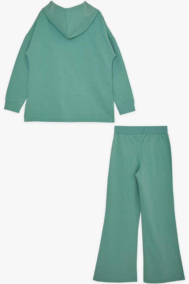 BRE Breeze Girl's Pant Set with Pants Printed with Summer Slit 104 Years, Mint Green - Ansbach