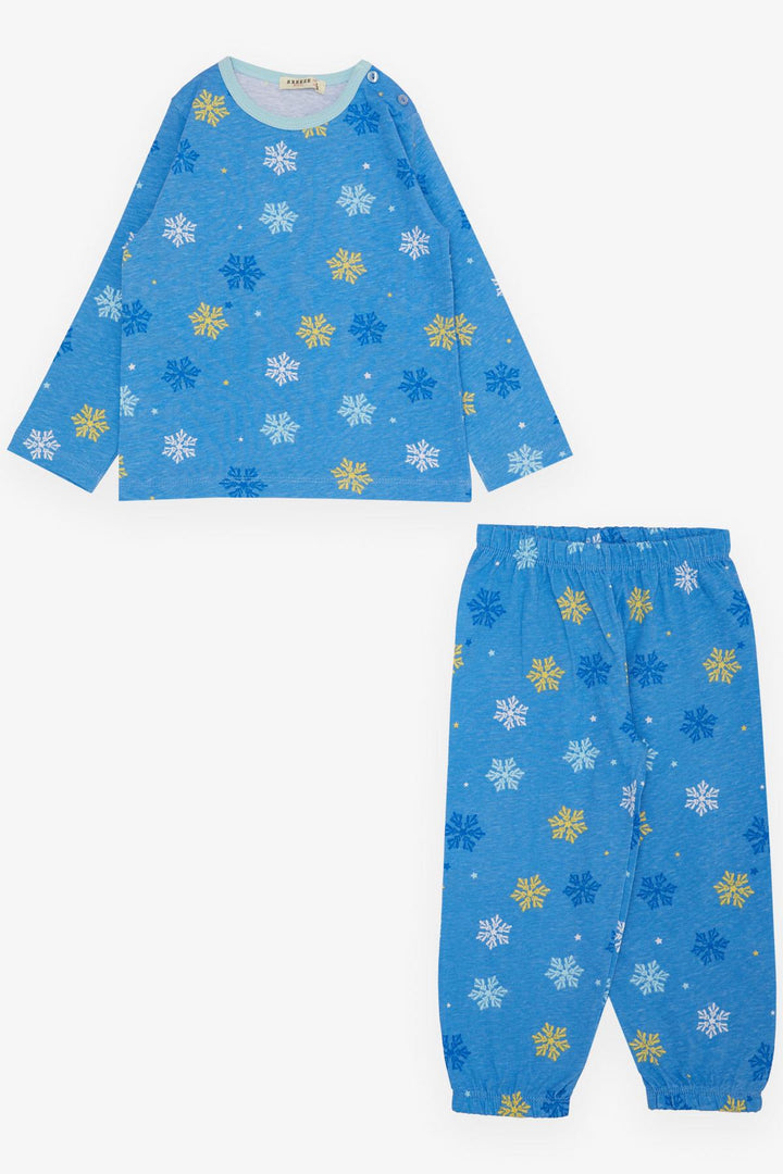 BRE Breeze Girl's Pajama Set Snowflake Patterned 1-3 Years, Blue - Vasylkiv