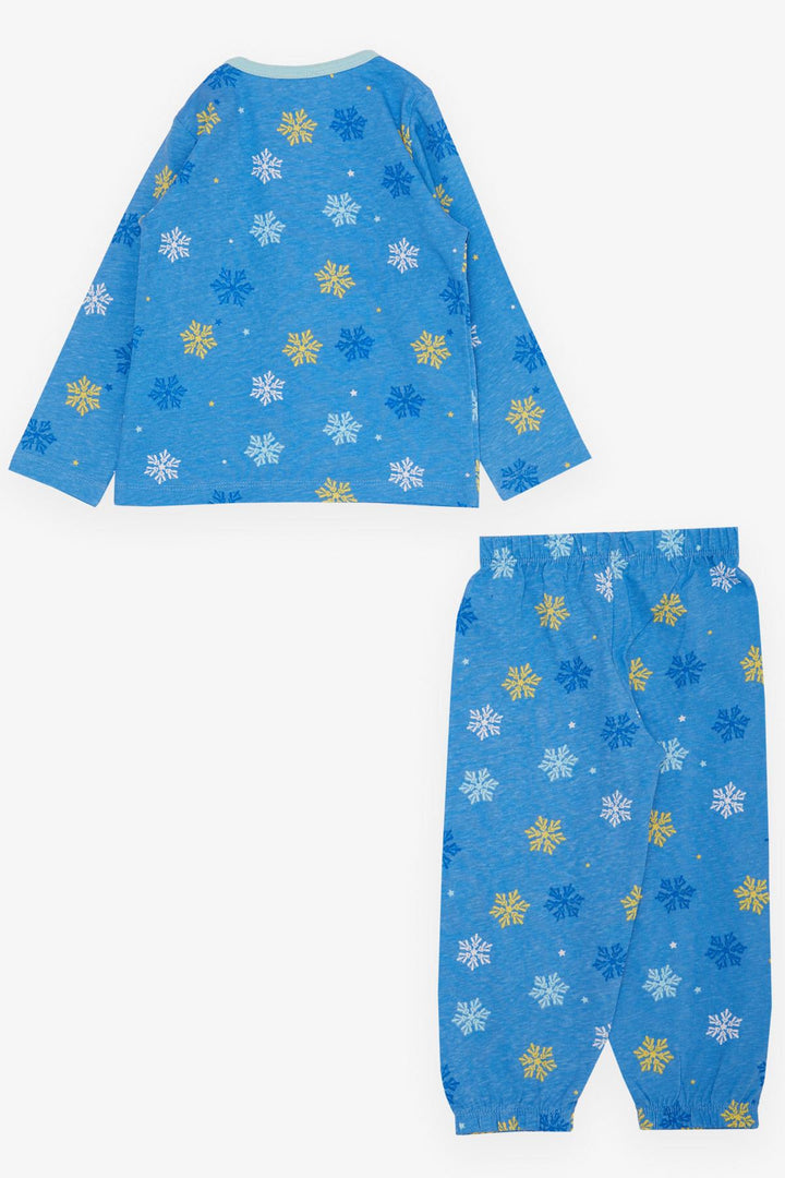 BRE Breeze Girl's Pajama Set Snowflake Patterned 1-3 Years, Blue - Vasylkiv