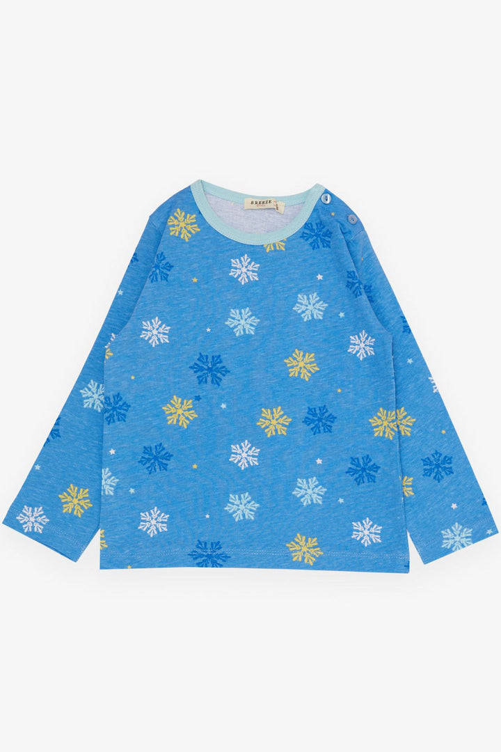 BRE Breeze Girl's Pajama Set Snowflake Patterned 1-3 Years, Blue - Vasylkiv