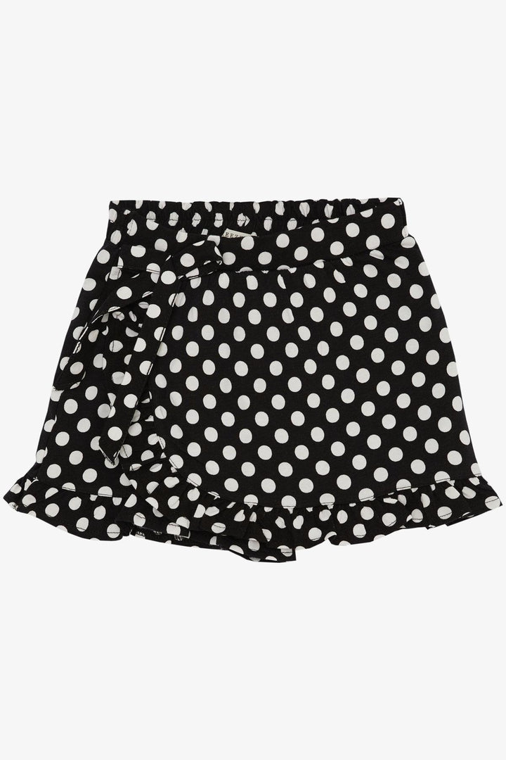 BRE Breeze Girl's Shorts Skirt with Polka Dot Bow, 62 Years, Black - Caltanissetta