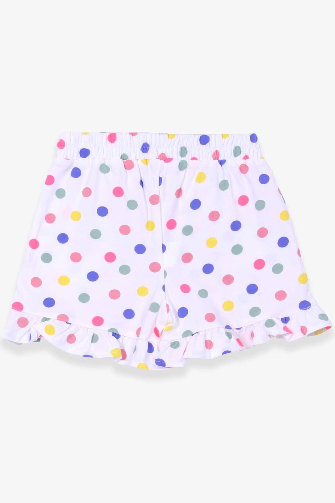 BRE Breeze Girl's Shorts with Polka Dot Bow, 62 Years, Ecru - Downey