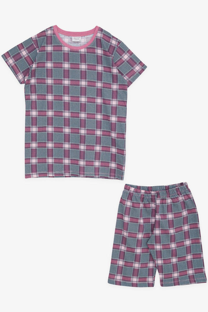 BRE Breeze Girl's Shorts Pyjama Set Plaid Patterned 104 Years, Mixed Color - Kaufbeuren