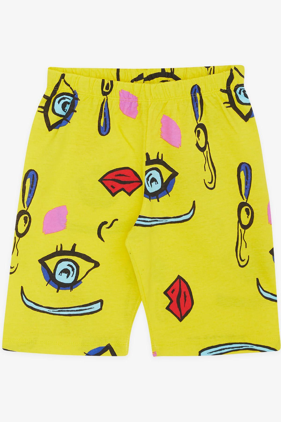 BRE Breeze Girl's Shorts Pyjama Set Patterned 4-8 Years, Yellow - Ealing