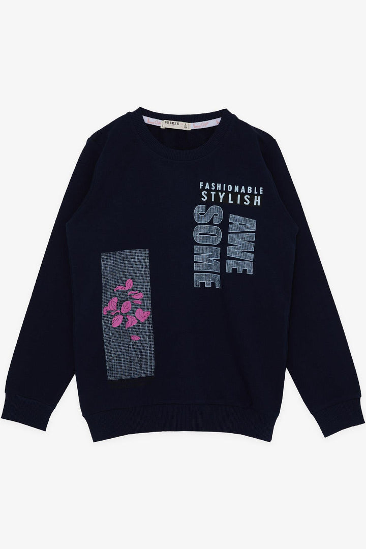 Bre Breeze Girl Child Sweatshirt Printed 62 года, темно -синее