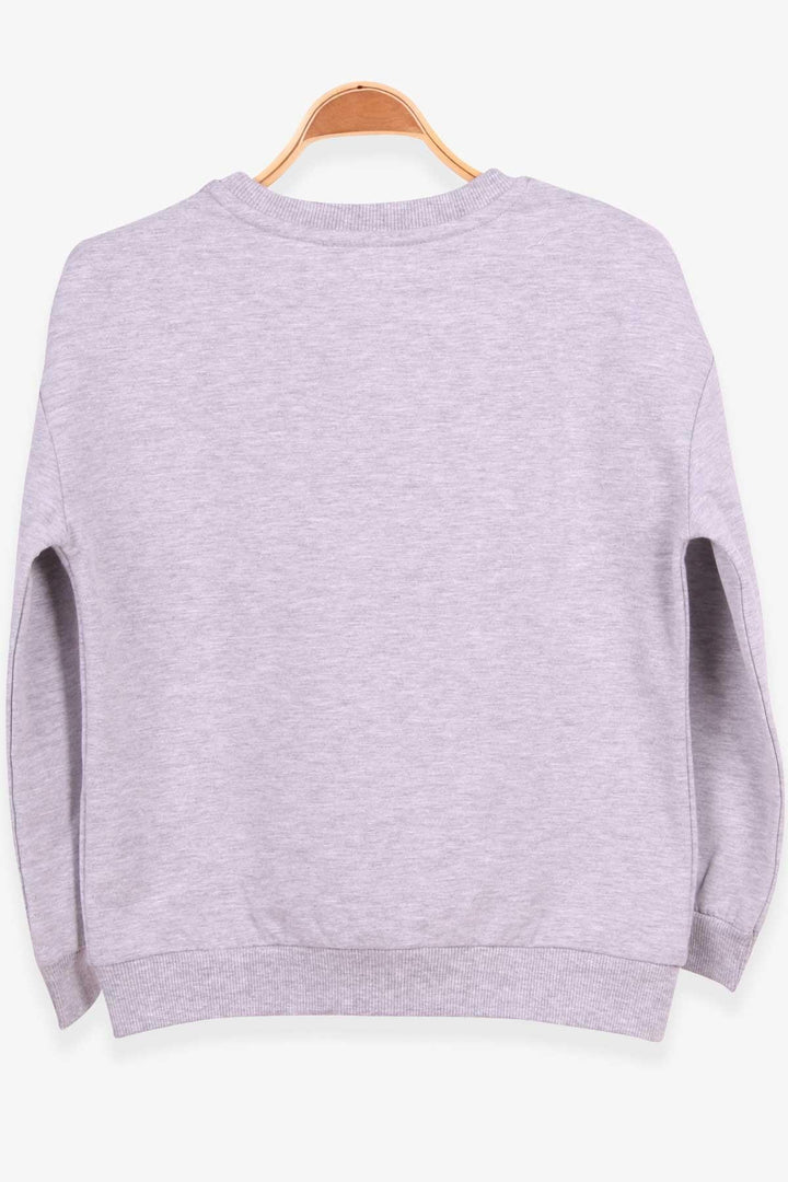 Bree Breeze Girl Child Sweatshirt с кружевом 62 года, Grey Melange - Lagos de Moreno