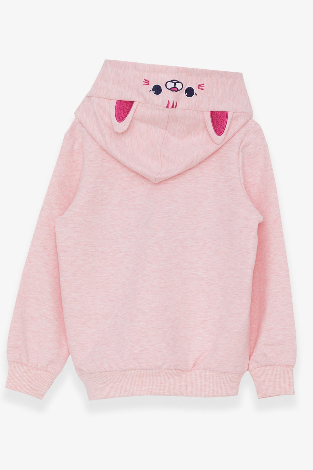 BRE Breeze Girl Child Sweatshirt Embroidered Text Printed 2-6 Years, Salmon Melange - Tuxtepec