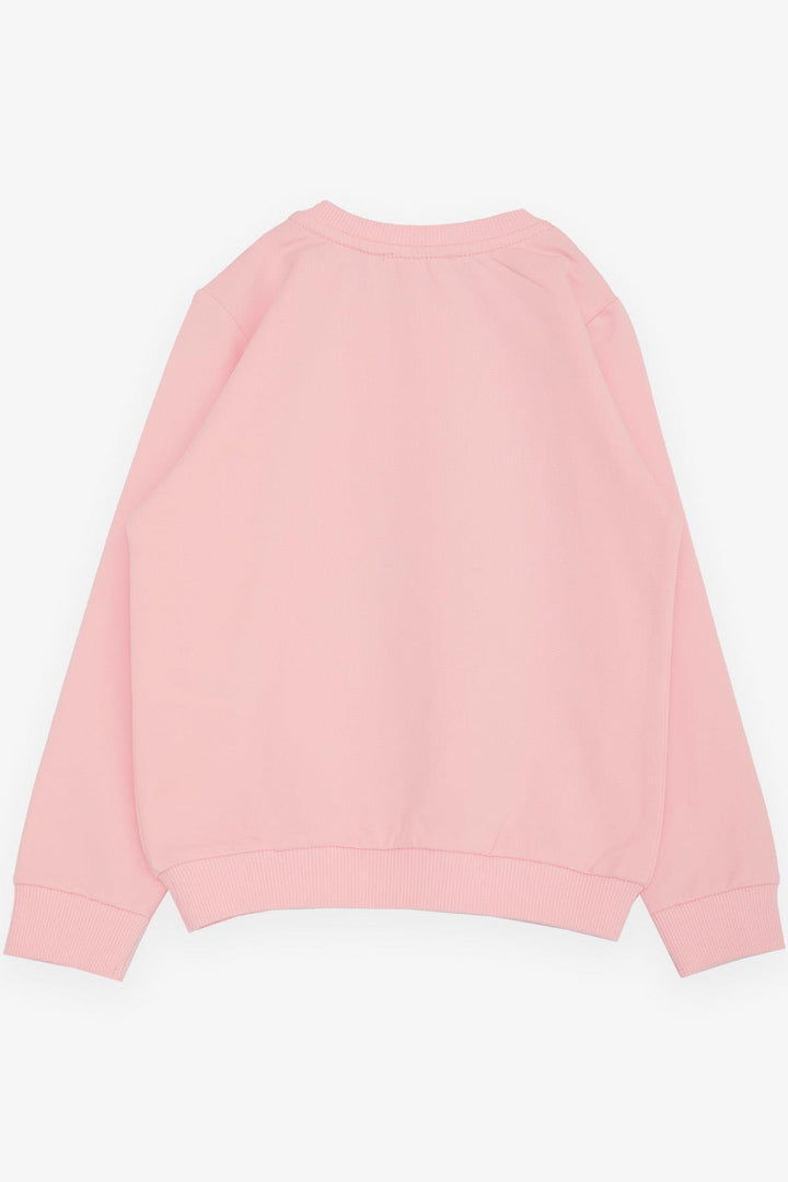 Bree Breeze Girl Child Sweatshirt милый блестящий кролик с принтом 1,5-5 лет, Pink - Camden