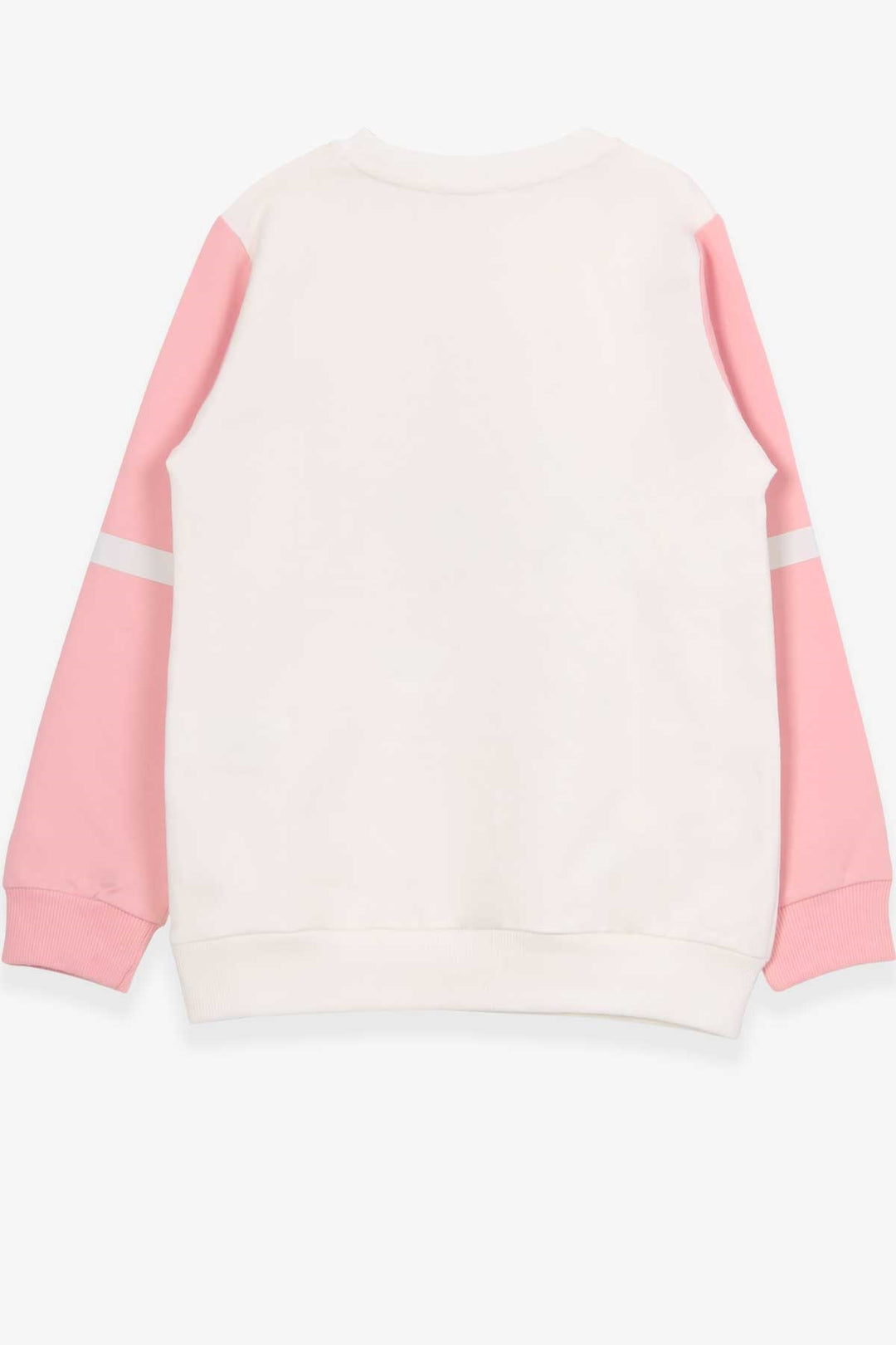 BRE Breeze Girl's Sweatshirt with Glittery Printed Text, 84 Years, Beige - Catania