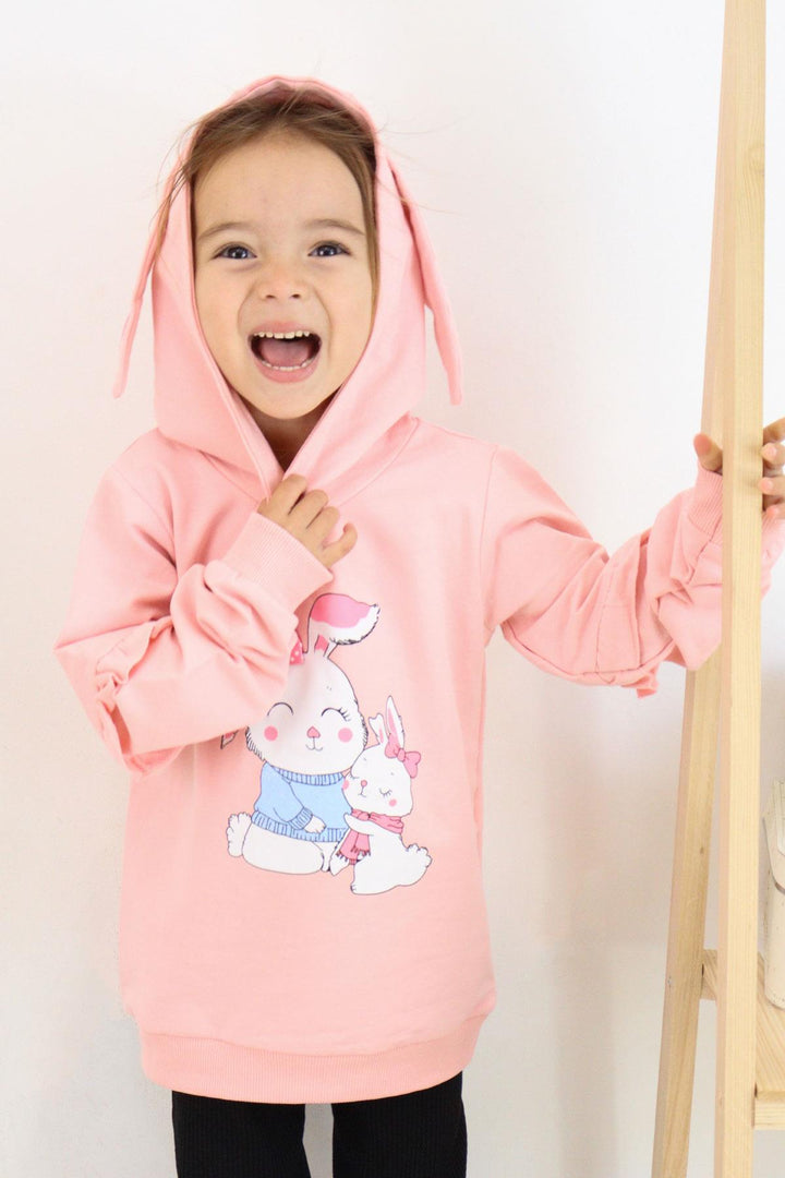 Bree Breeze Girl Child Sweatshirt с принтом кролика, 1,5-5 лет, Pink - Palmerston North