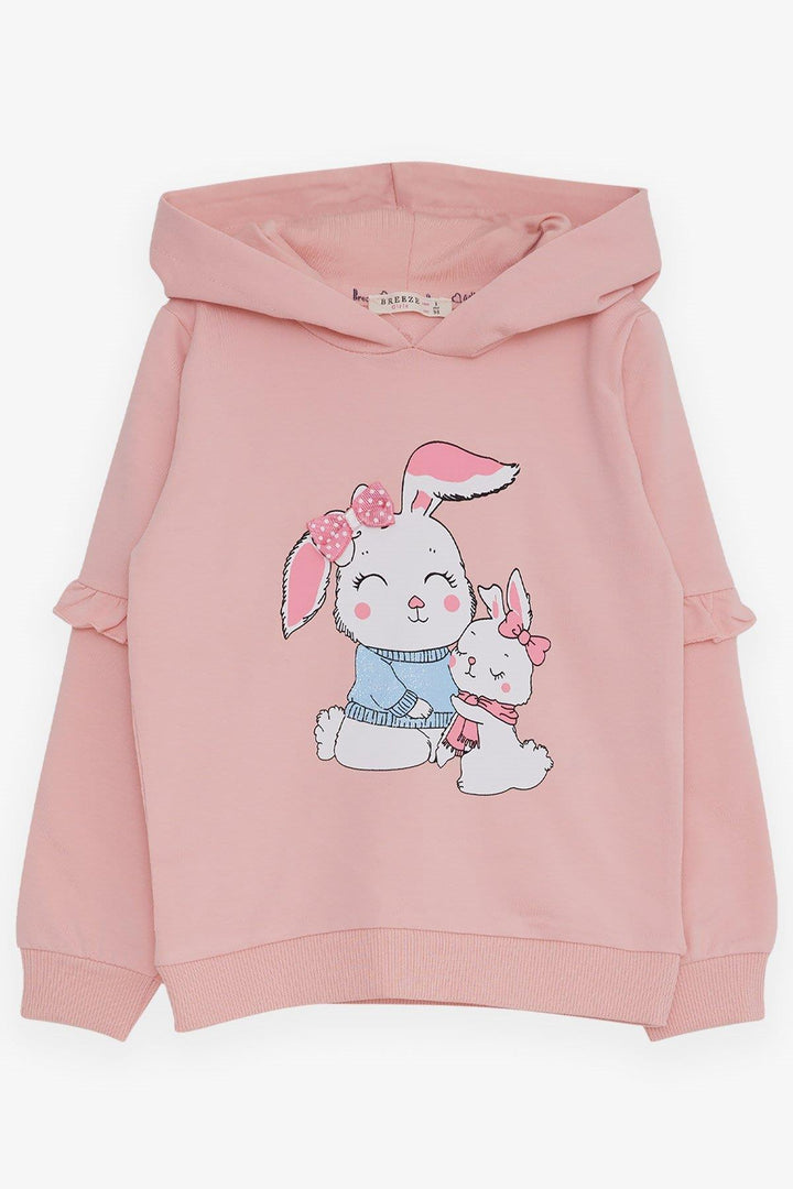 Bree Breeze Girl Child Sweatshirt с принтом кролика, 1,5-5 лет, Pink - Palmerston North