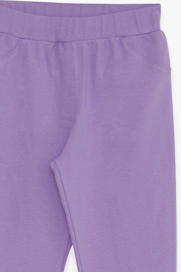 BRE Breeze Girl Leggings with Back Pockets, 84 Years, Lilac - Poitiers