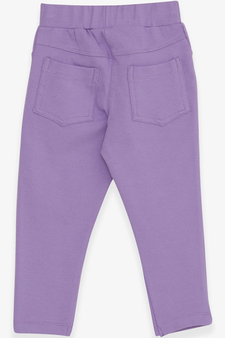 BRE Breeze Girl's Leggings Pants with Back Pockets, 2-6 Years, Lilac - Ercolano