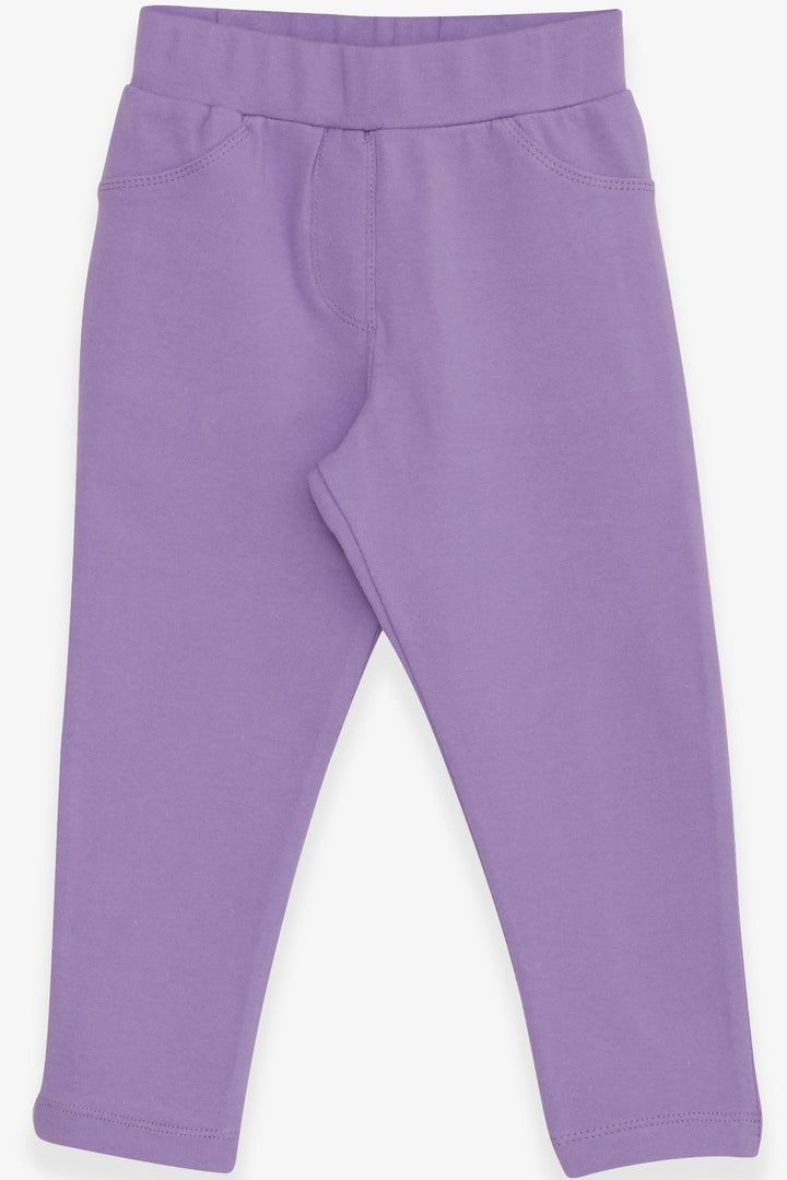 BRE Breeze Girl's Leggings Pants with Back Pockets, 2-6 Years, Lilac - Ercolano