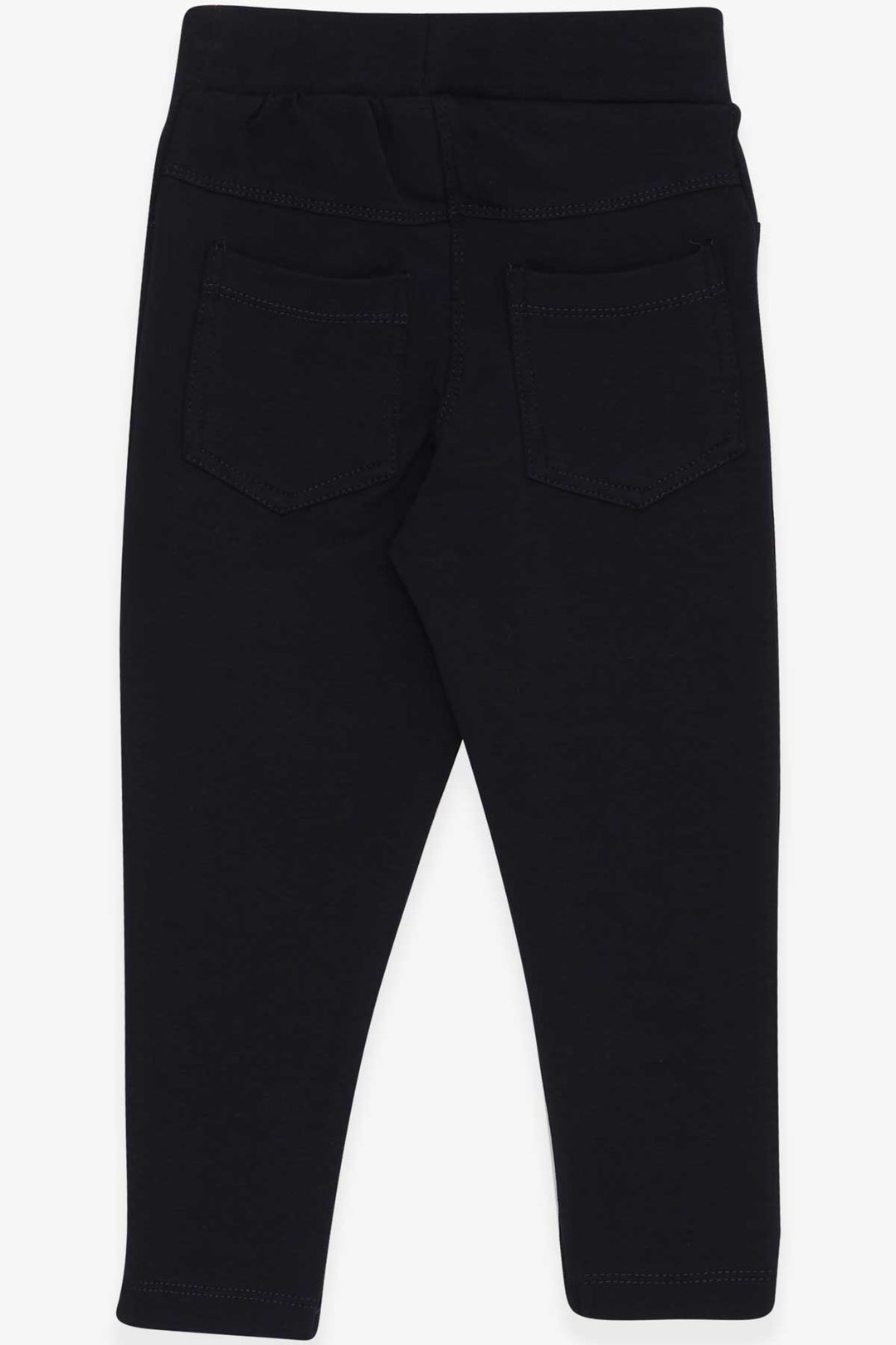 BRE Breeze Girl's Leggings Pants with Back Pockets, 2-6 Years, Navy Blue - Strongsville