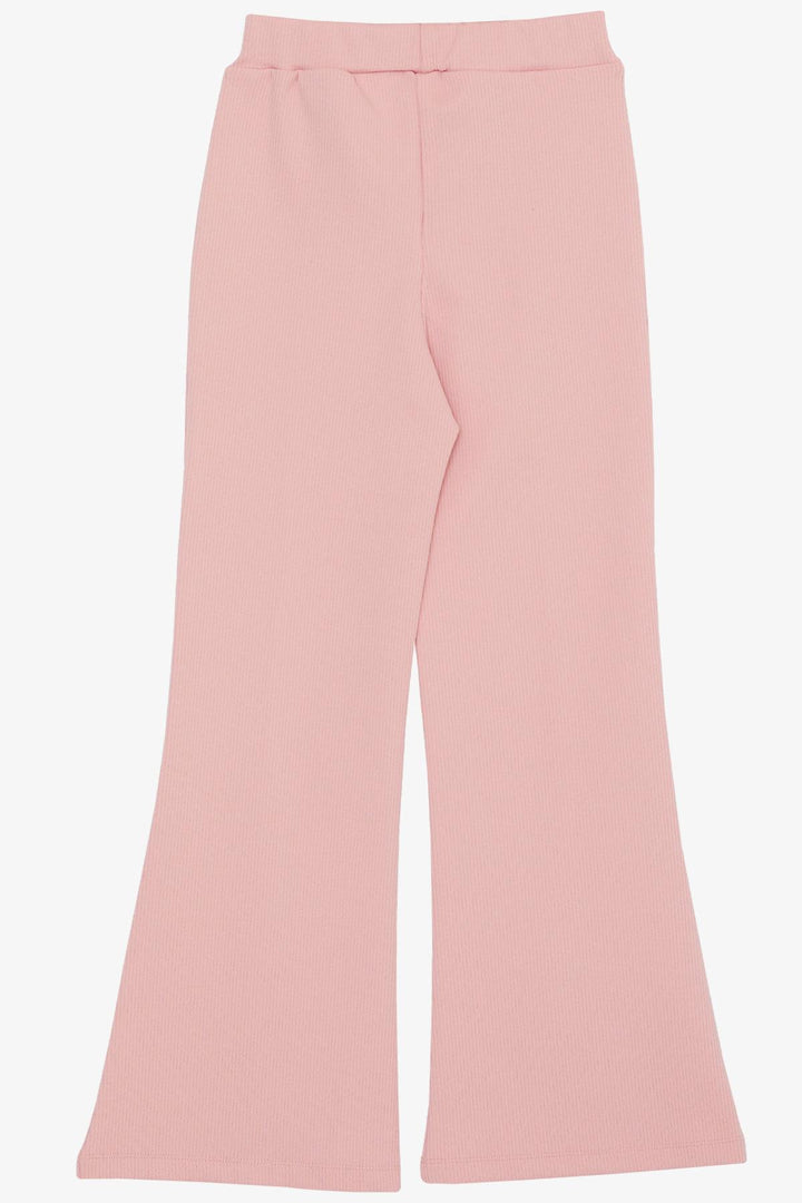 BRE Breeze Girl's Leggings with Slits Spanish Hem 4-8 Years, Pink - Olney