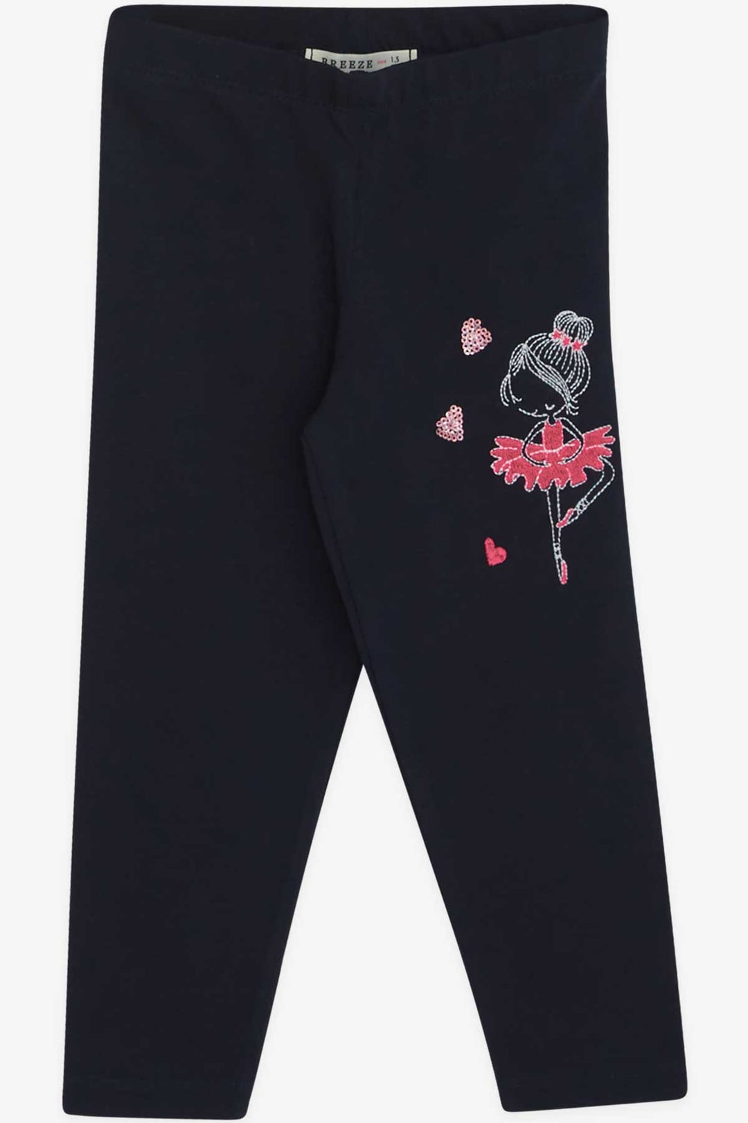 Леггинг Breeze Girl's Legging Set с вышивкой балерины, 1,5-5 лет, Ecru - Fort Worth