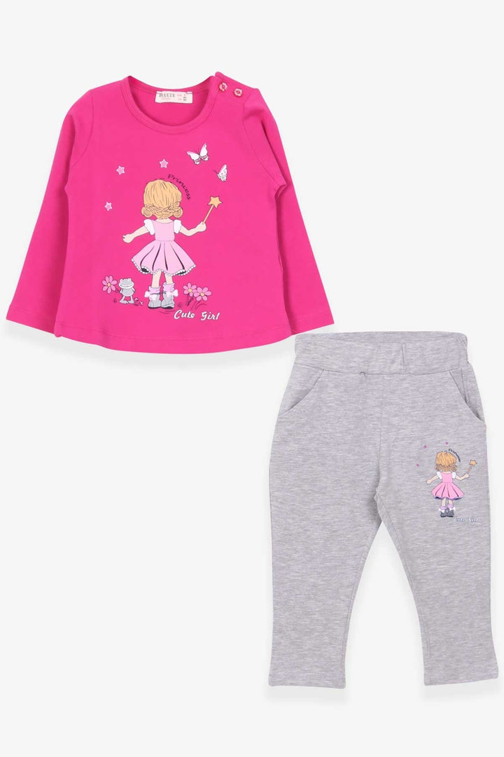 BRE Breeze Girl Child Leggings Set Princess Girl Printed 1-4 Years, Pink - Richmond