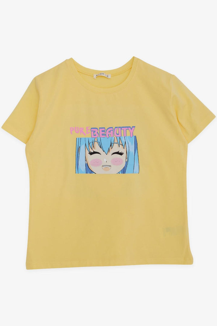 Футболка Breeze Girl's Anime Printed 94 года, желтый - Lynwood