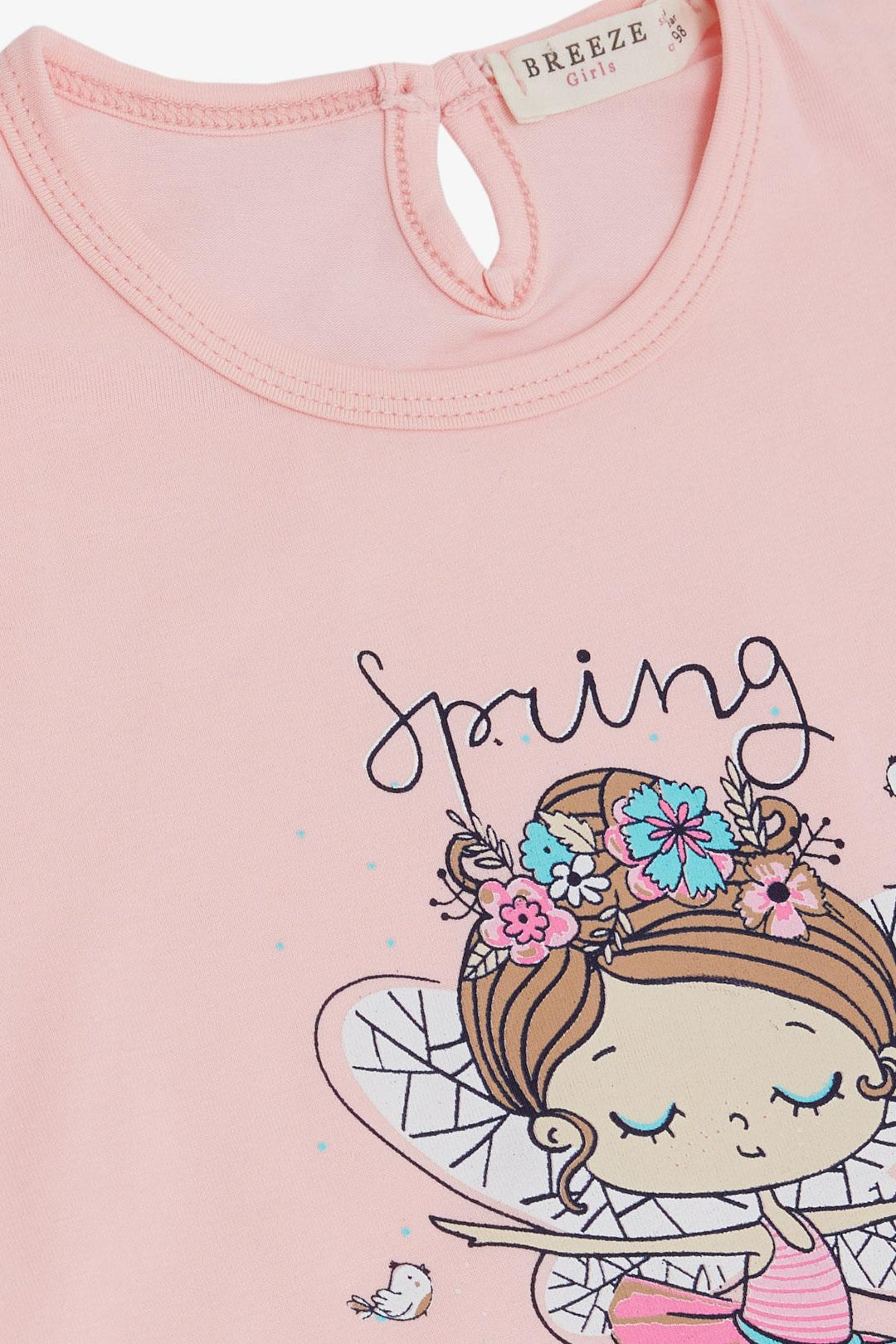 Футболка Breeze Girl's Fort Spring Theme Balleerina Girl Printed 1,5-5 лет, Pink-Wuppertal