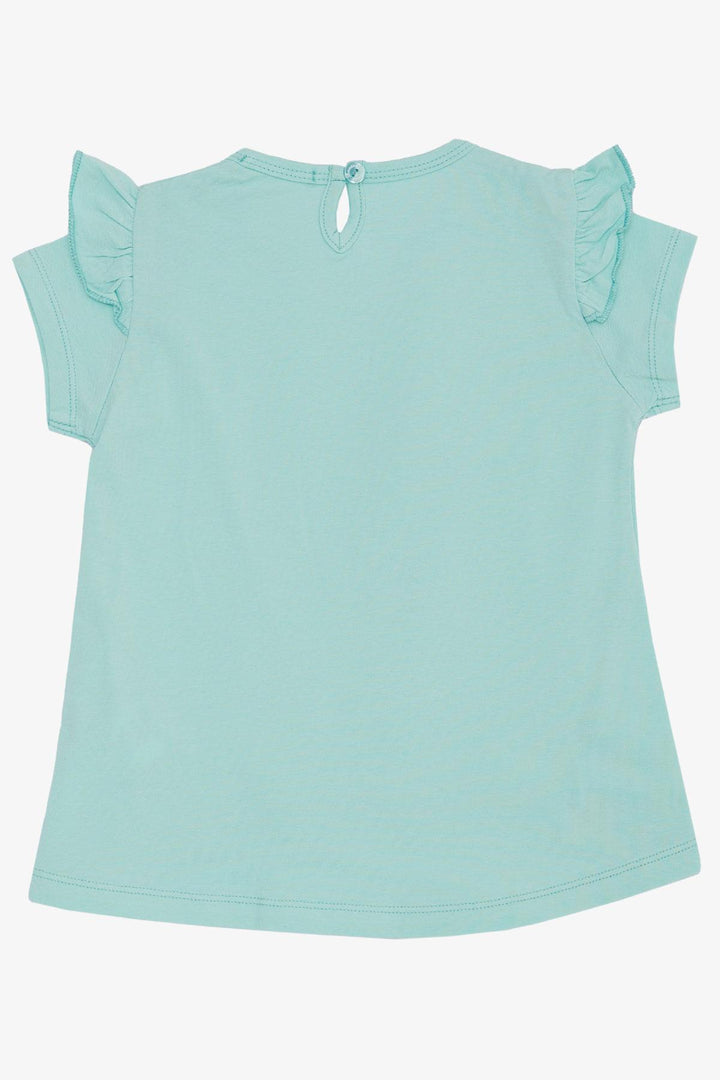 Футболка Breeze Girl's The Spring Theme Balleerina Girl Printed 1,5-5 лет, Aqua Green-Berriozábal