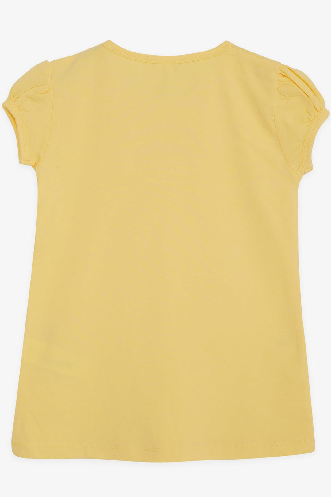 BRE Breeze Girl's T-shirt with Lace 9 Months-8 Years, Yellow - Imperia