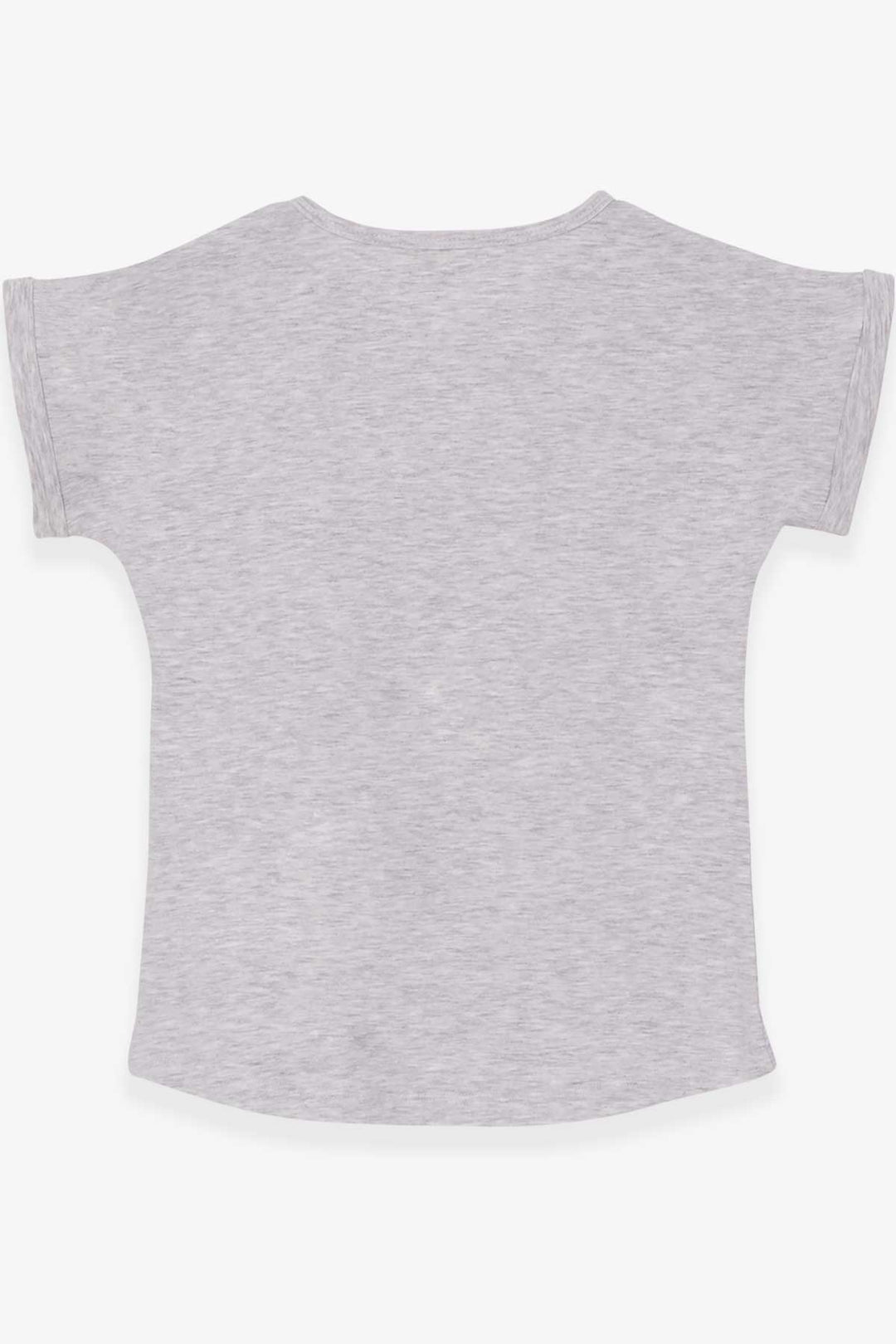 BRE Breeze Girl's T-shirt Girl Printed 94 Years, Light Grey Melange - Calimera