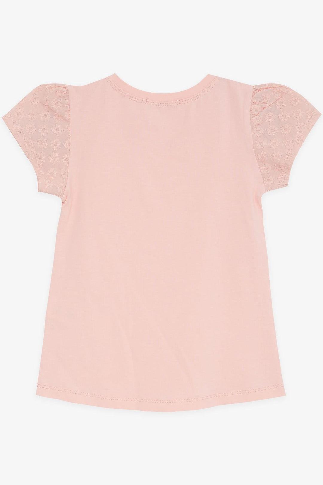 BRE Breeze Girl's T-shirt with Puffed Sleeves 3-8 Years, Salmon - Salisbury