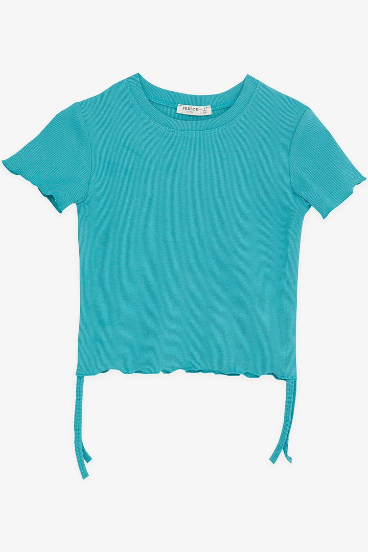 Футболка Breeze Girl's с рюшами, 84 года, Mint Green - Exeter