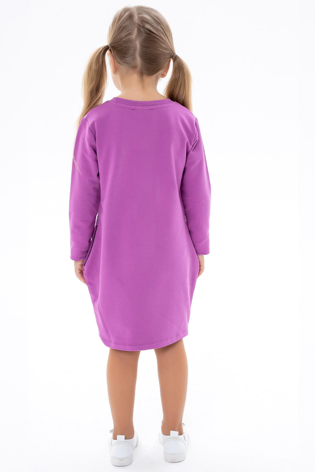 BRE Breeze Girl's Tunic with Printed Sequined Unicorn 1.5-5 Years, Purple - Montréal