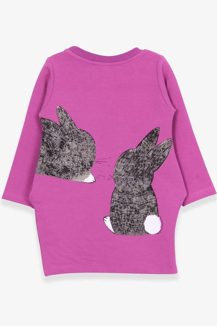 BRE Breeze Girl's Tunic with Rabbit Pattern 1.5-5 Years, Lilac - Wimbledon