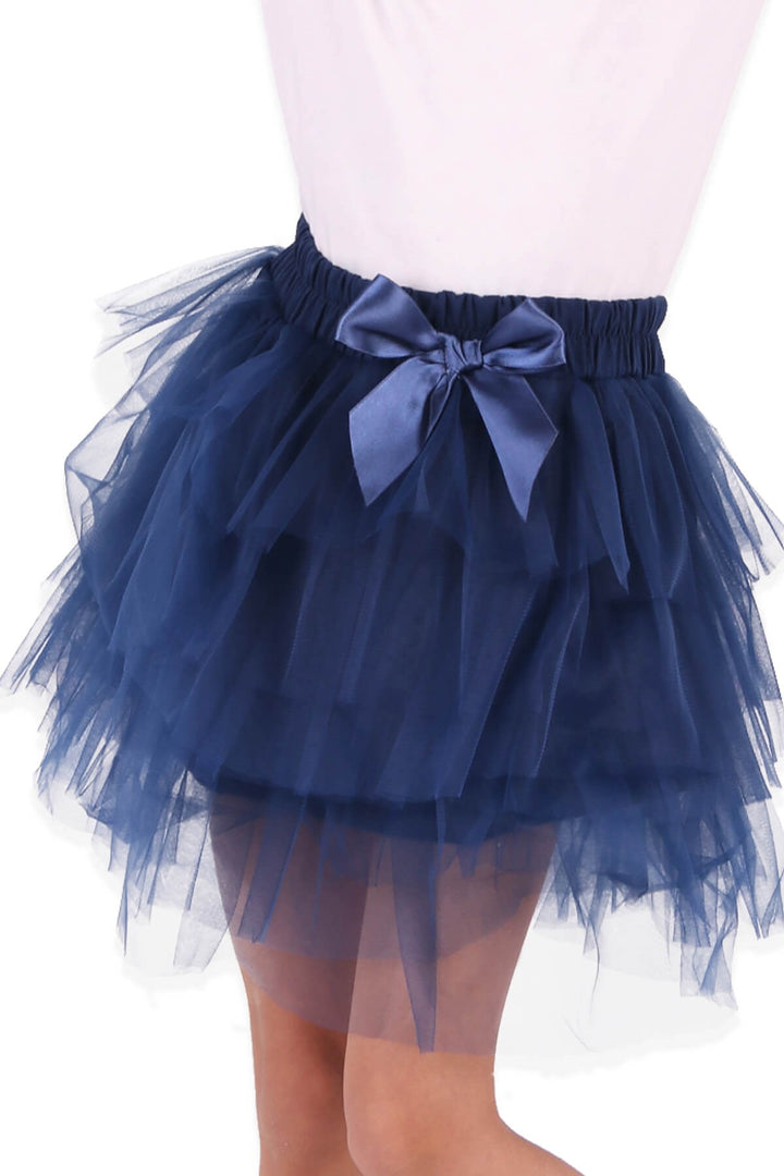 BRE Breeze Girl's Tutu Skirt 32 Years, Navy Blue - Padova