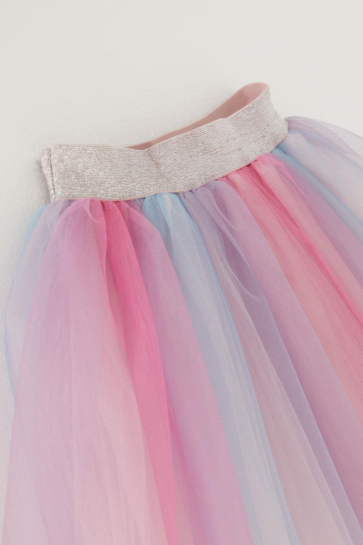 BRE Breeze Girl Child Tutu Skirt Colorful Tulle 52 Years, Mixed Color - Detroit