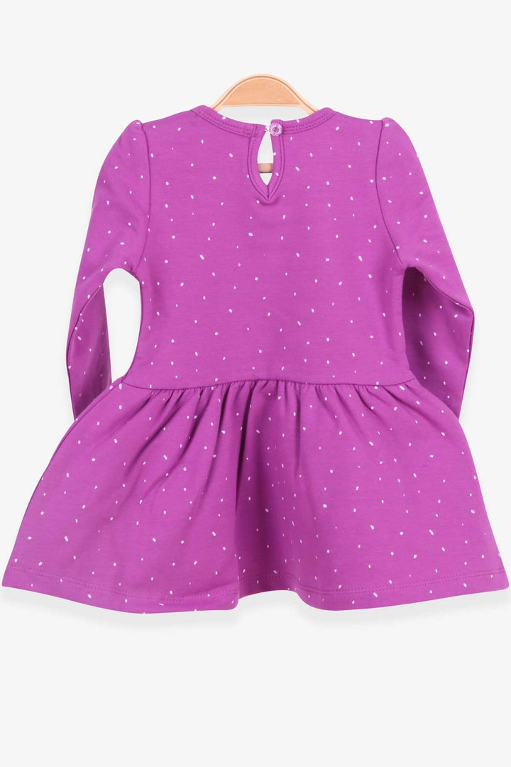 BRE Breeze Girl Child Long Sleeve Dress Baby Printed Patterned 1-4 Years, Purple - Madison