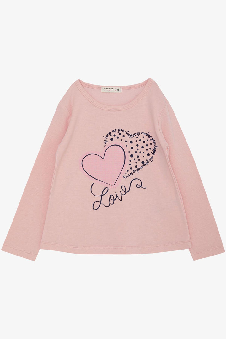 Bree Exe Girl Child Child Fit Fit Fit Fit Fit Shirt Houndstooth Polka Dot Heart Printed Написано 3-8 лет, Pink-Pearl City