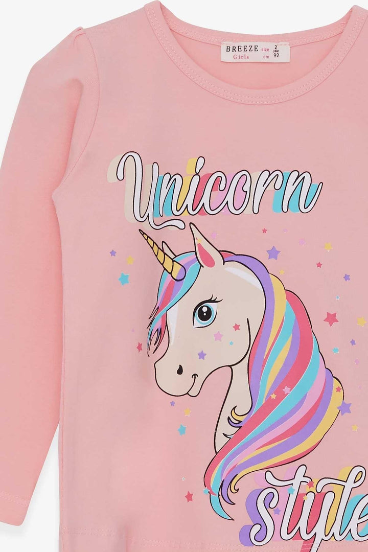 Bre Ext Girl Child Fut Fut Fute Unicorn 2-6 лет, порошок-Пасадена