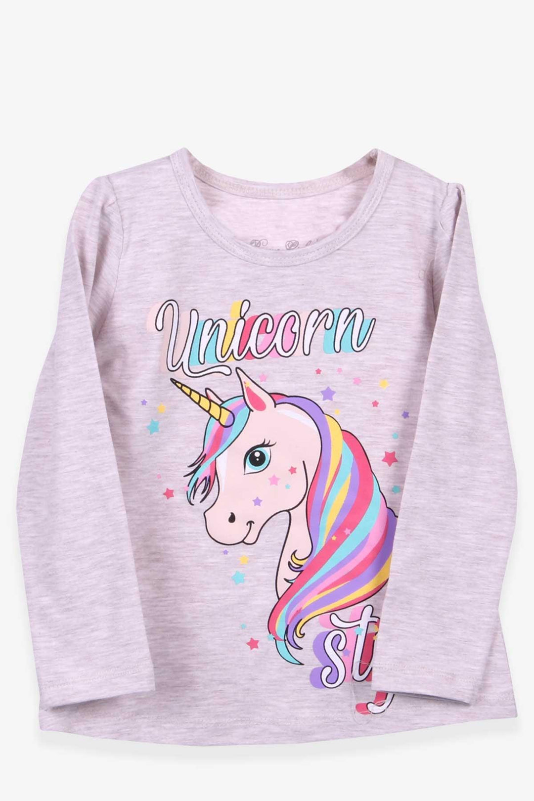 Bre Breeze Девушка для детей с длинным рукавом Unicorn 2-6 лет, бежевый Melange-Chino