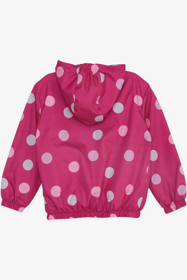 Bree Exe Girl Child Raint Paint Paintcoat Разочарчатая в горошек. Узор 1-5 лет, Fuchsia - Hürth