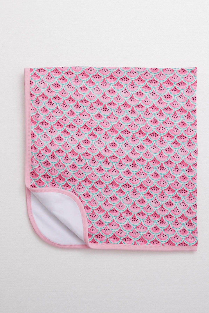 BRE Breeze Newborn Baby Blanket Slice Watermelon Pattern Standard، وردي - كينغستون أبون هال