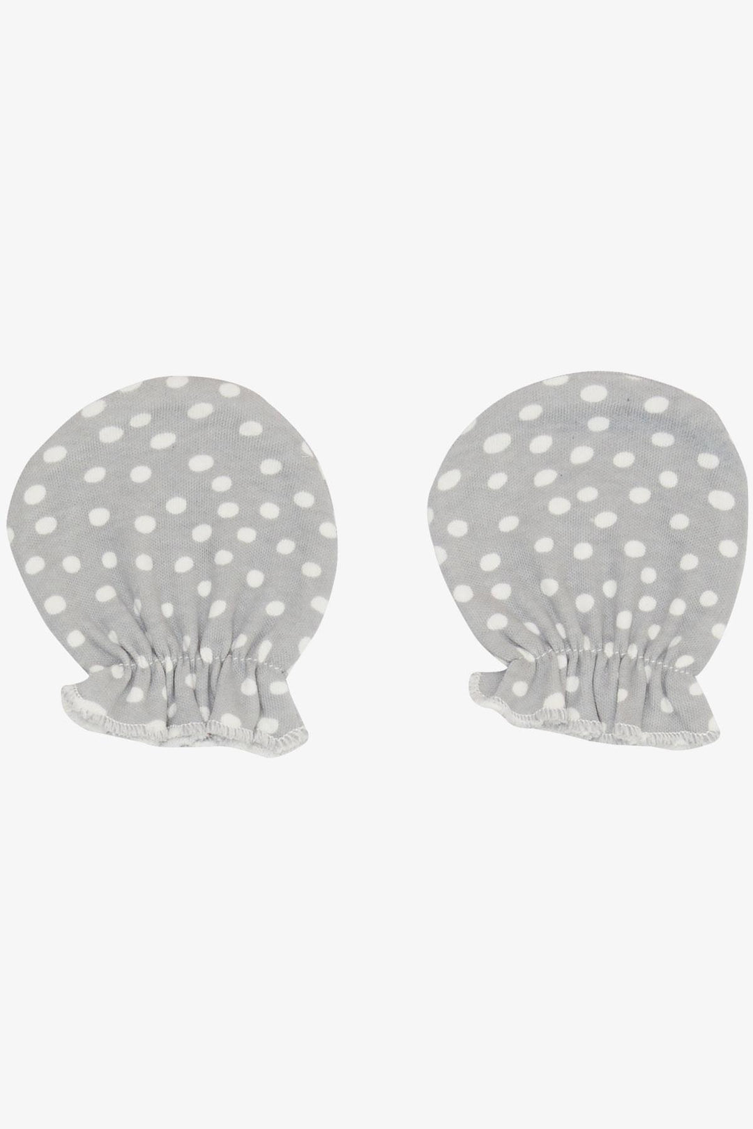 BRE Breeze Newborn Baby Mittens Polka Dot Pattern Light Grey - Puebla