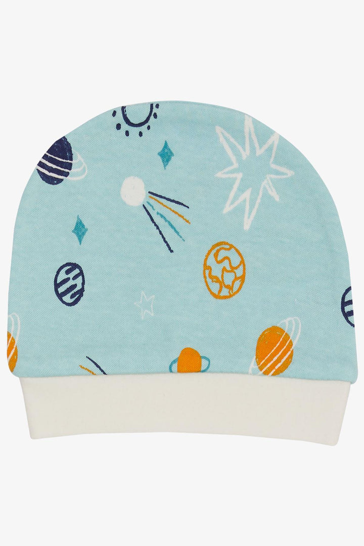 Bre Ext Neworn Baby Hat Galaxy Themed Turquoise - Altrincham