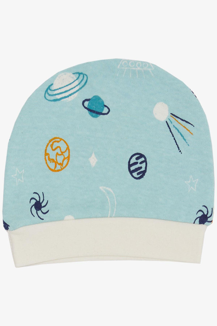 Bre Ext Neworn Baby Hat Galaxy Themed Turquoise - Altrincham