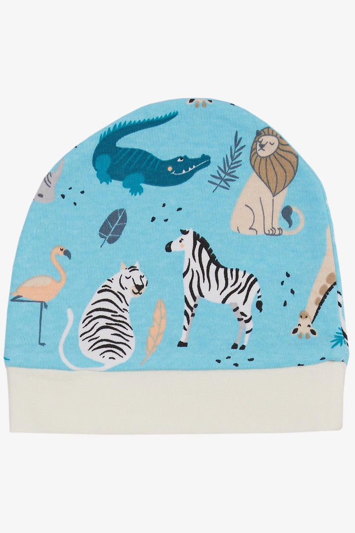 BRE Breeze Newborn Baby Hat Animal Kingdom Themed Blue - Turda