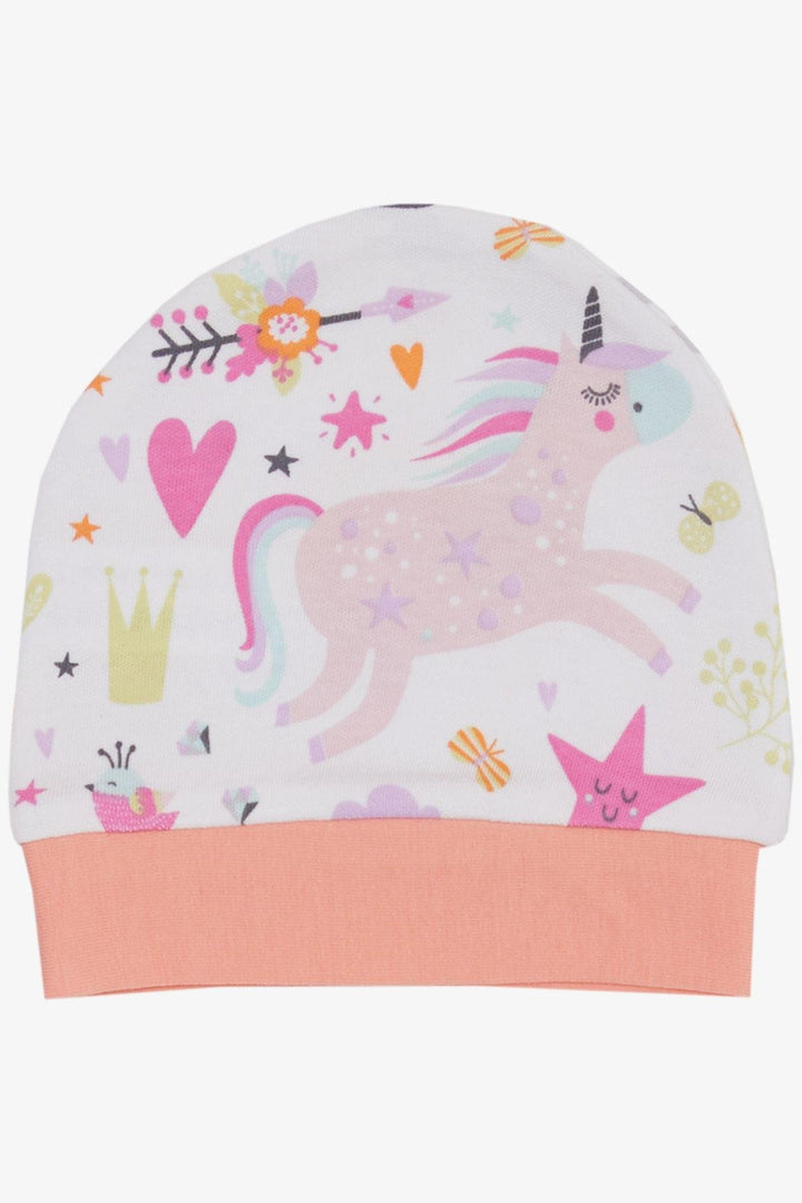 BRE Breeze Newborn Baby Hat Unicorn Printed White - Chetumal