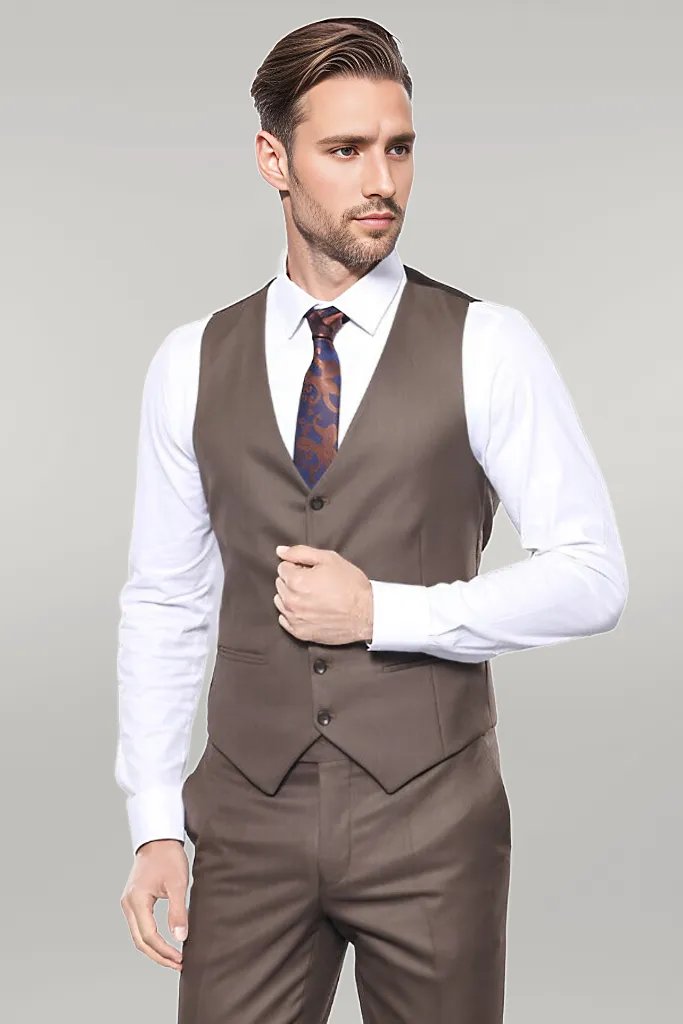 WSS Brown Checked Suit  - Singen