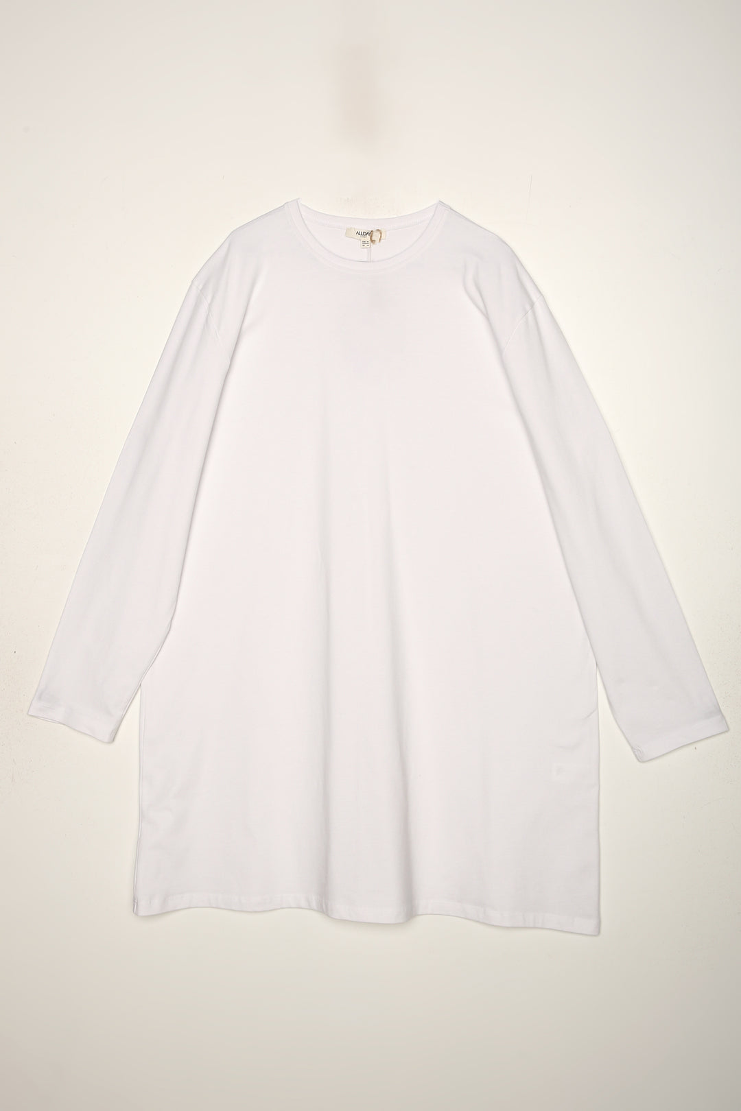 TLD Women Allday White Plus Size Supreme Sweat Tunic - Agua Prieta